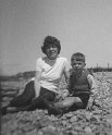 David and Mum on the beach